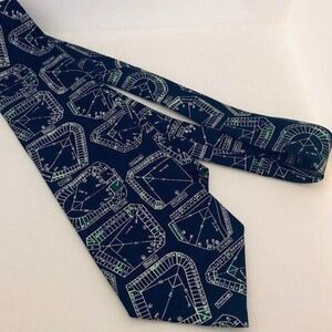#1662 JOSH BACH VTG BASEBALL STADIUMS NECKTIE 56 in X 4 in